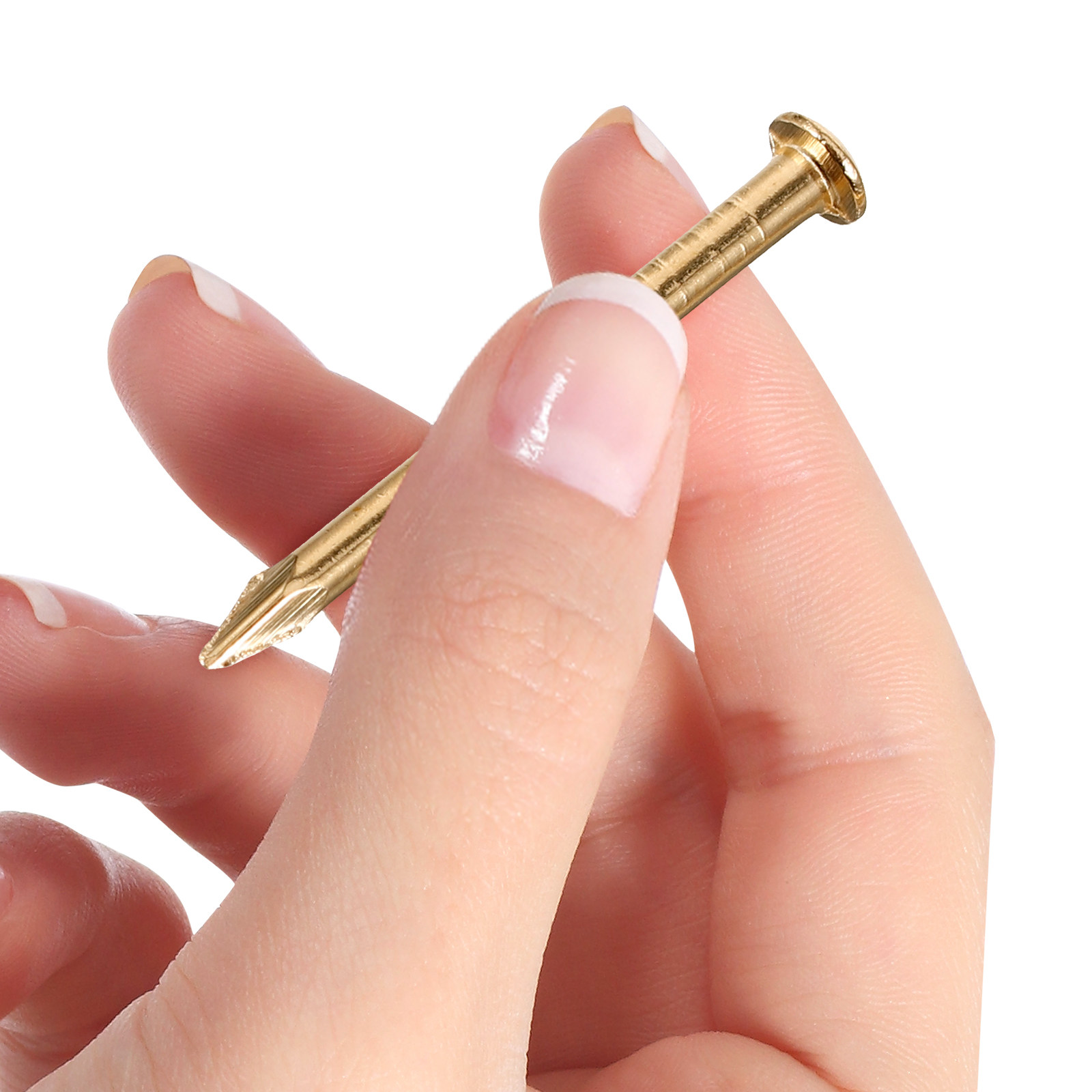 Furniture Upholstery Hardware - 100Pcs 18Mm Brass Furniture Tacks Decorative