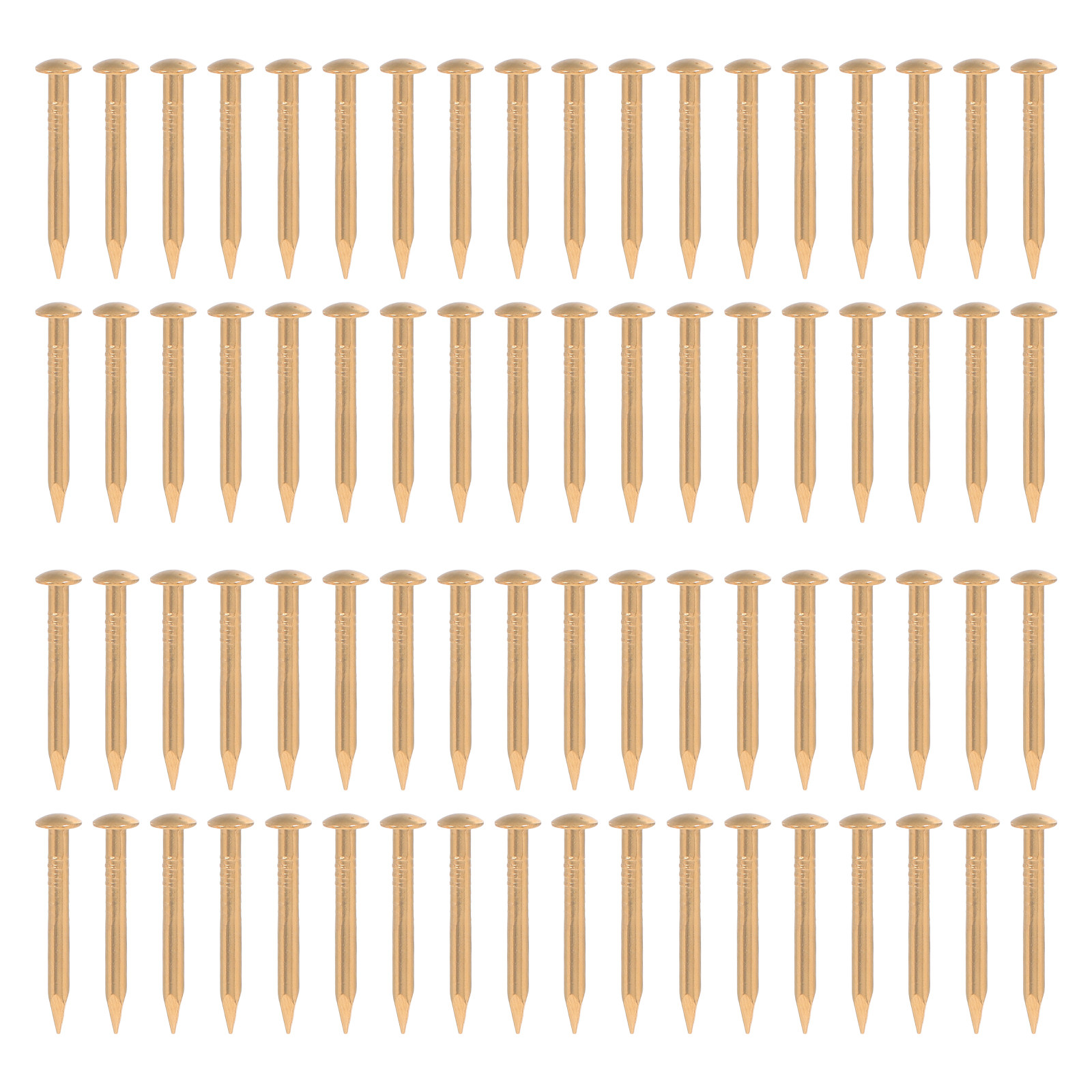 Furniture Upholstery Hardware - 200Pcs 8Mm Brass Furniture Nails Decorative