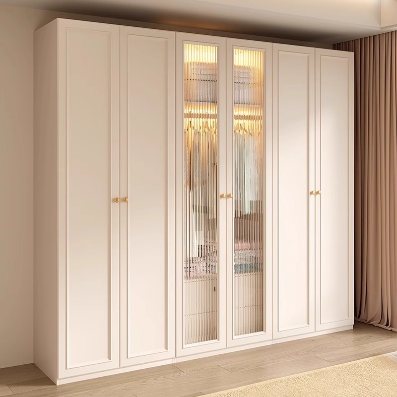 Furniture Upholstery Hardware - #White modern wardrobe with glass doors,