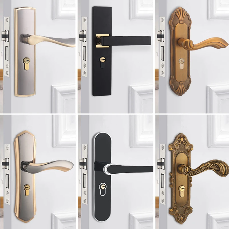Bedroom Wooden Door Lock Set H - Furniture Hardware Wood avaliação e preço