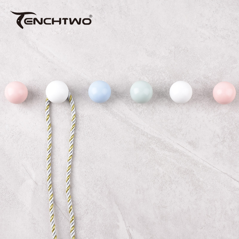 Round Ceramic Hook Clothes Han - Furniture Hardware Products avaliação e preço