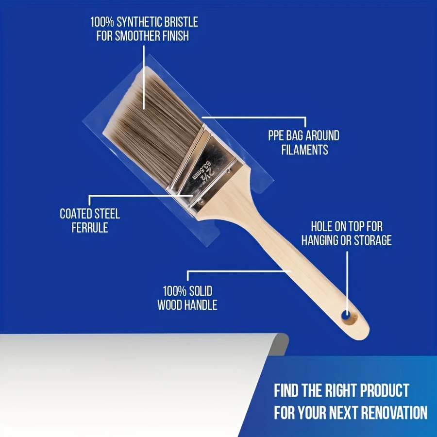 5Pcs High Quality Paint Brush  - Furniture Hardware Wood avaliação e preço