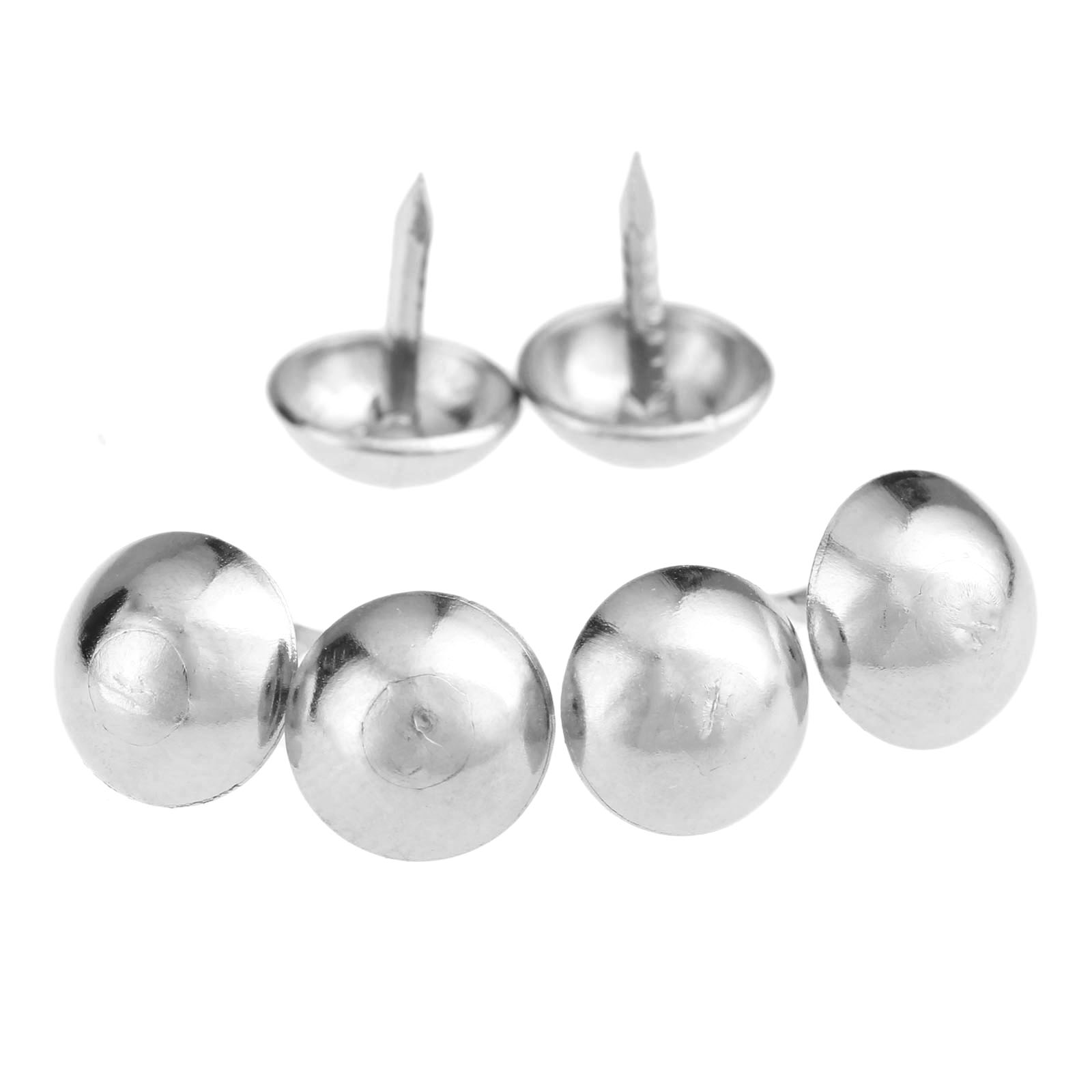 100Pcs 7x10mm Silvery Pushpin  - Furniture Upholstery Hardware avaliação e preço