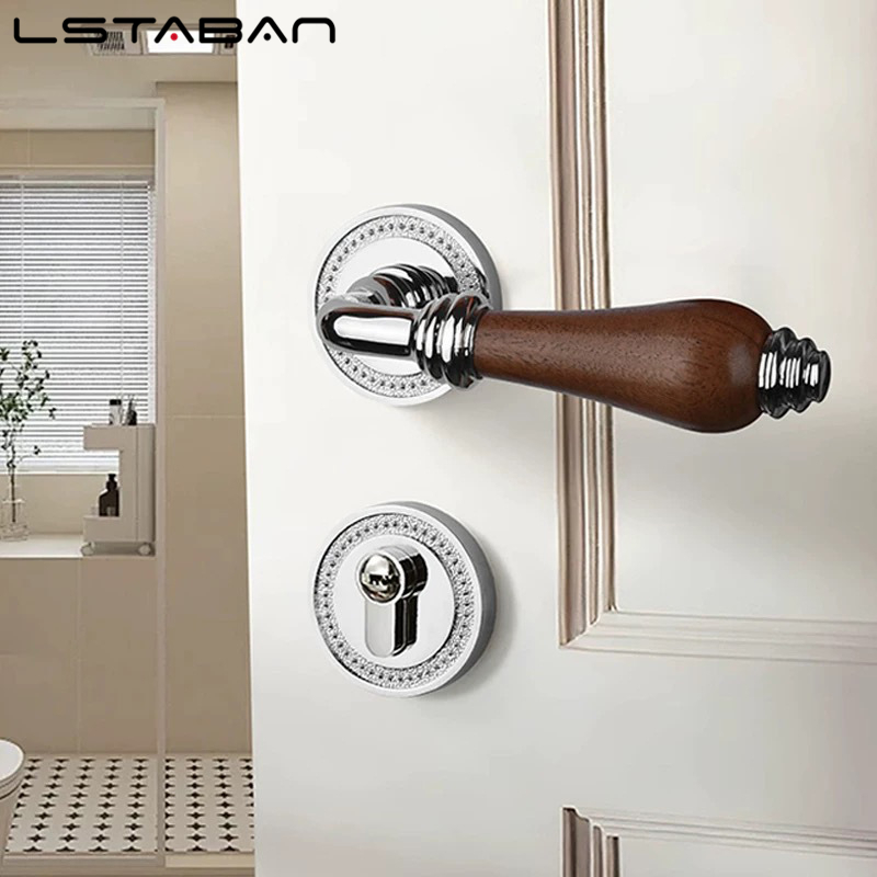 Euro Walnut Wood Handle Door L - Furniture Hardware Wood avaliação e preço
