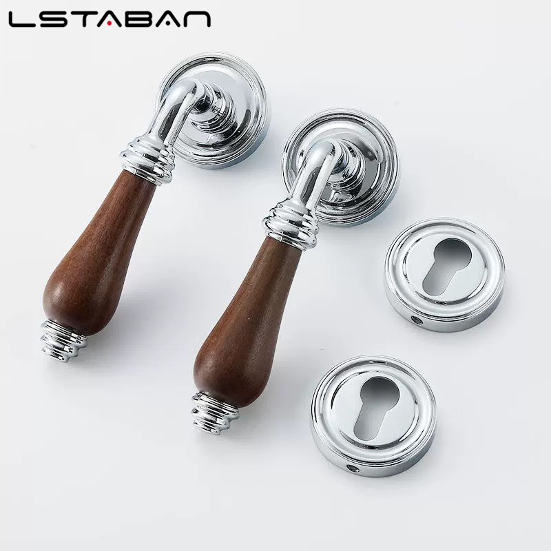 Euro Walnut Wood Handle Door L - Furniture Hardware Wood avaliação e preço