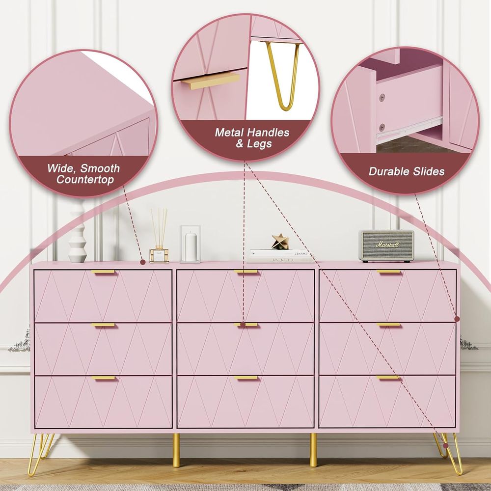 Bedroom Set with Gold Hardware - Furniture Hardware Wood avaliação e preço
