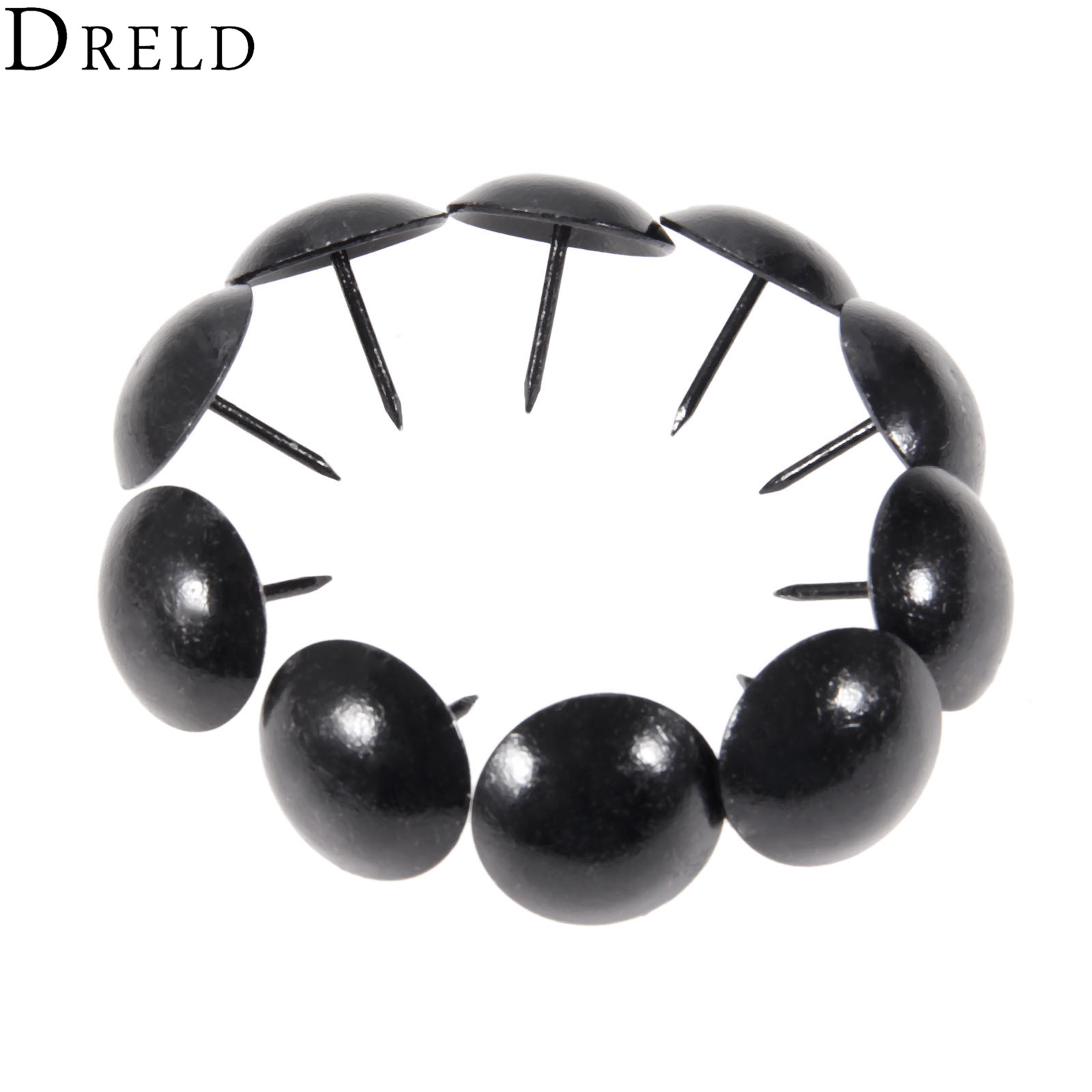 DRELD 10Pcs 25mm Antique Black - Furniture Upholstery Hardware avaliação e preço