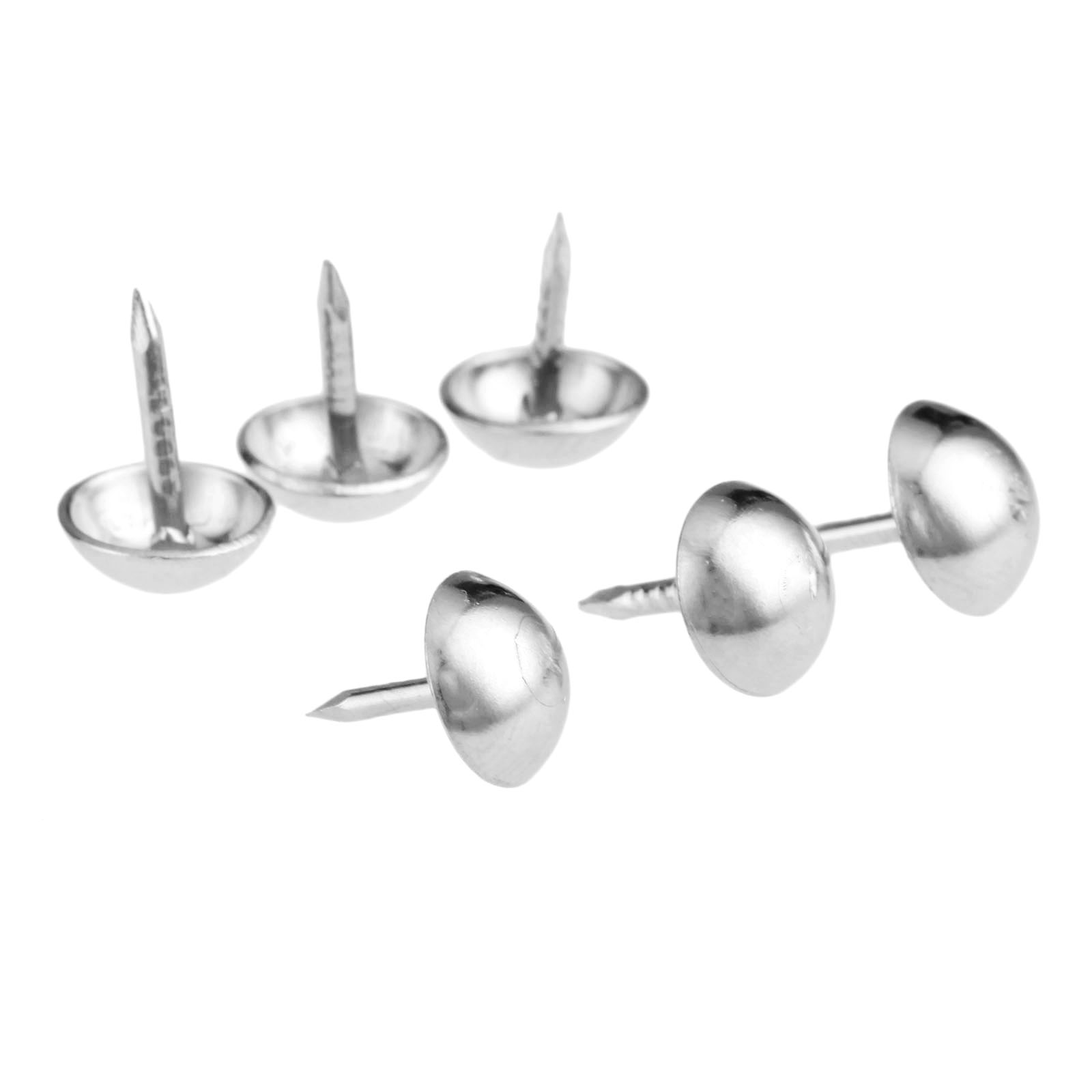 100Pcs 7x10mm Silvery Pushpin  - Furniture Upholstery Hardware avaliação e preço