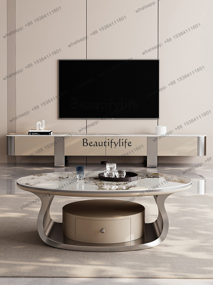 z.Light luxury rock slab oval  - Z. A. Furniture avaliação e preço