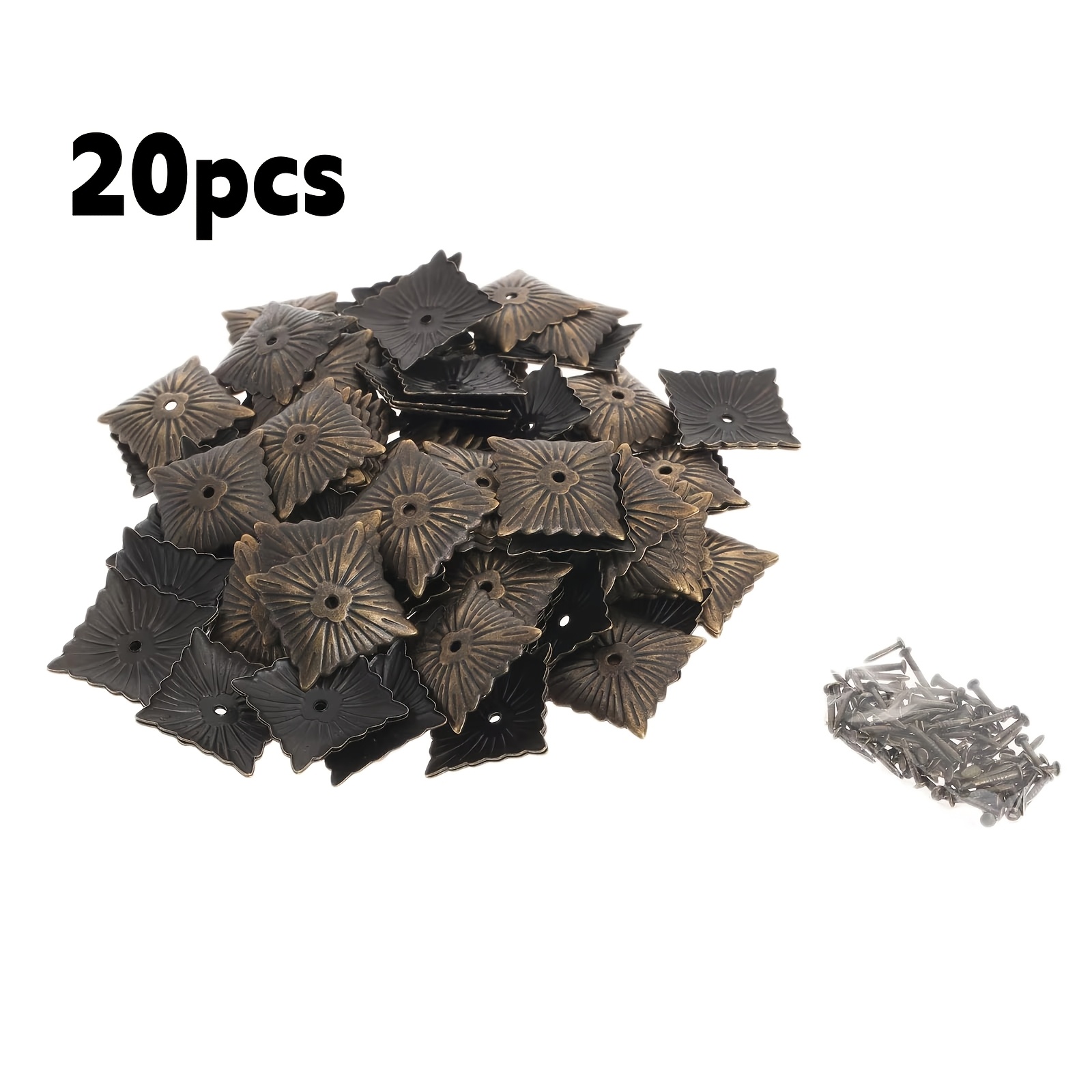 20Pcs 21x21mm Upholstery Nails - Furniture Upholstery Hardware avaliação e preço