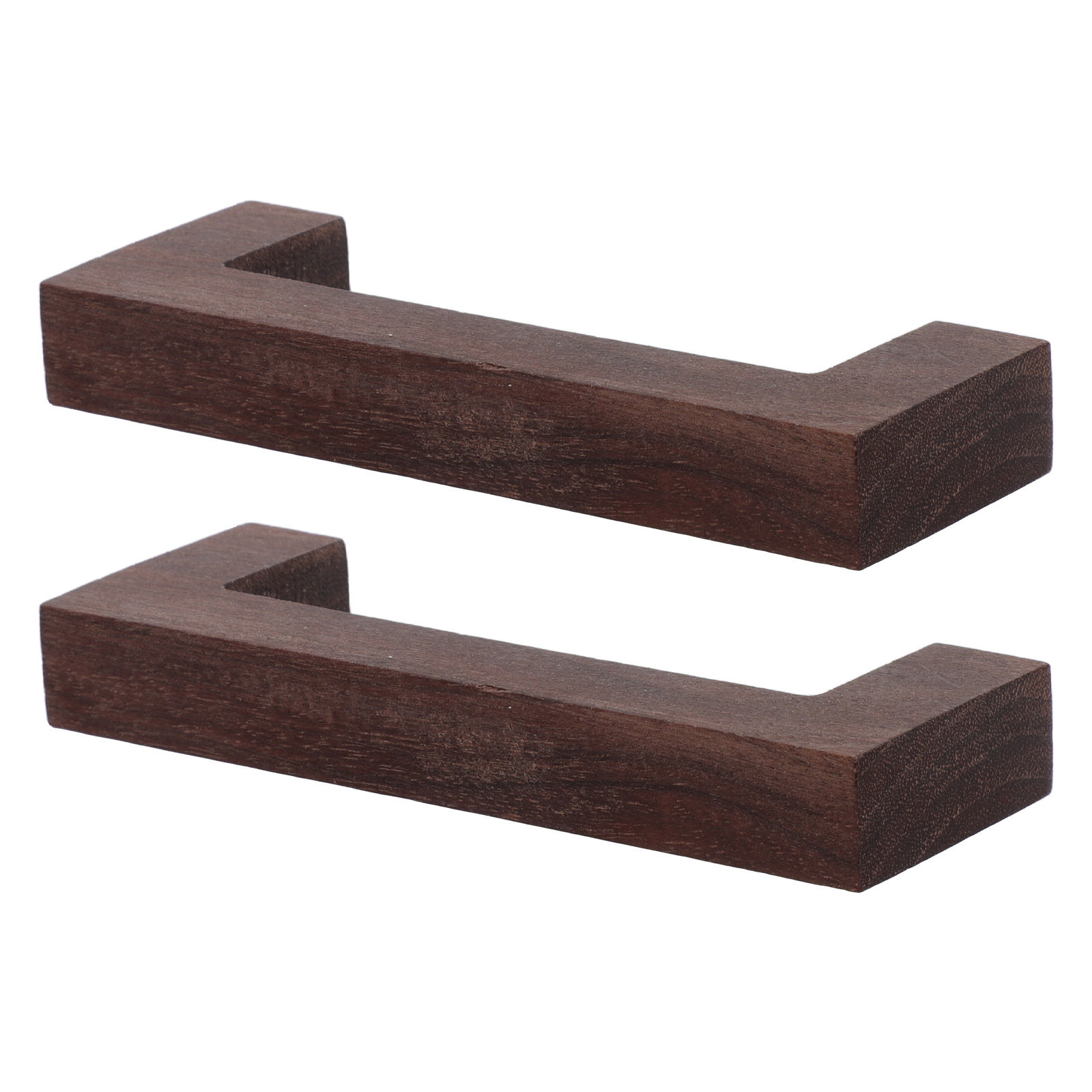 2Pcs Walnut Wood Cabinet Pull  - Furniture Hardware Replacement avaliação e preço
