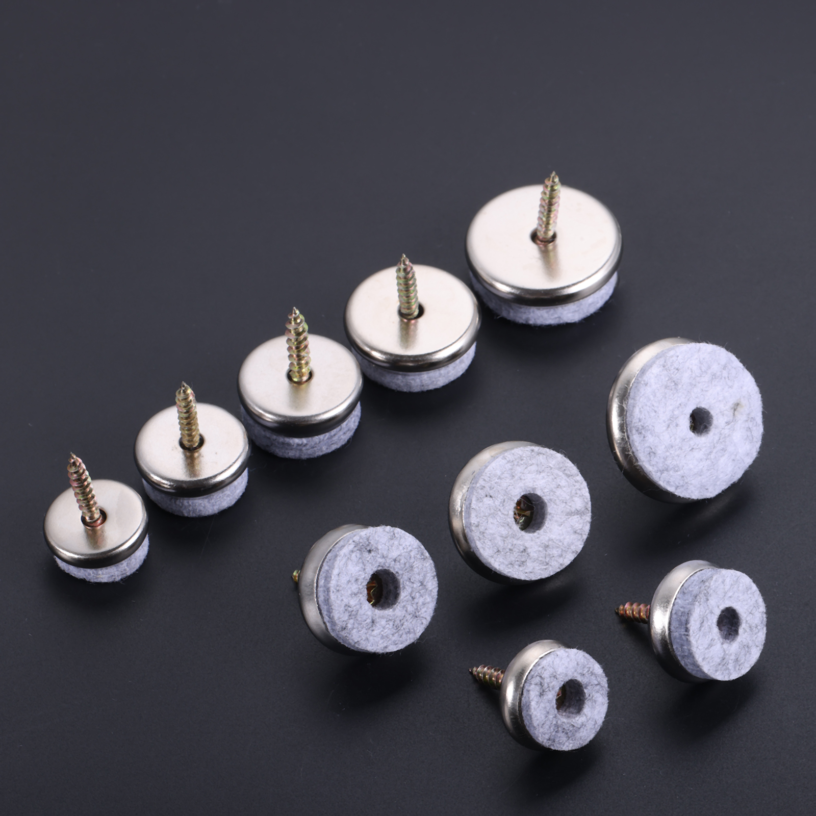 10Pcs Gray Furniture Felt Glid - Furniture Hardware Wood avaliação e preço