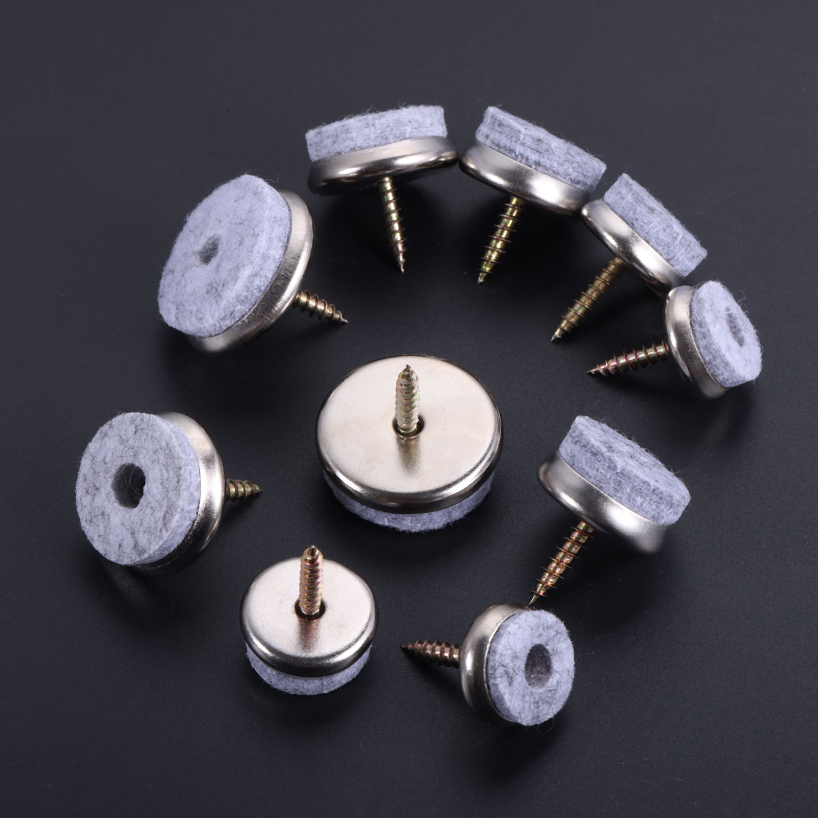 10Pcs Gray Furniture Felt Glid - Furniture Hardware Wood avaliação e preço