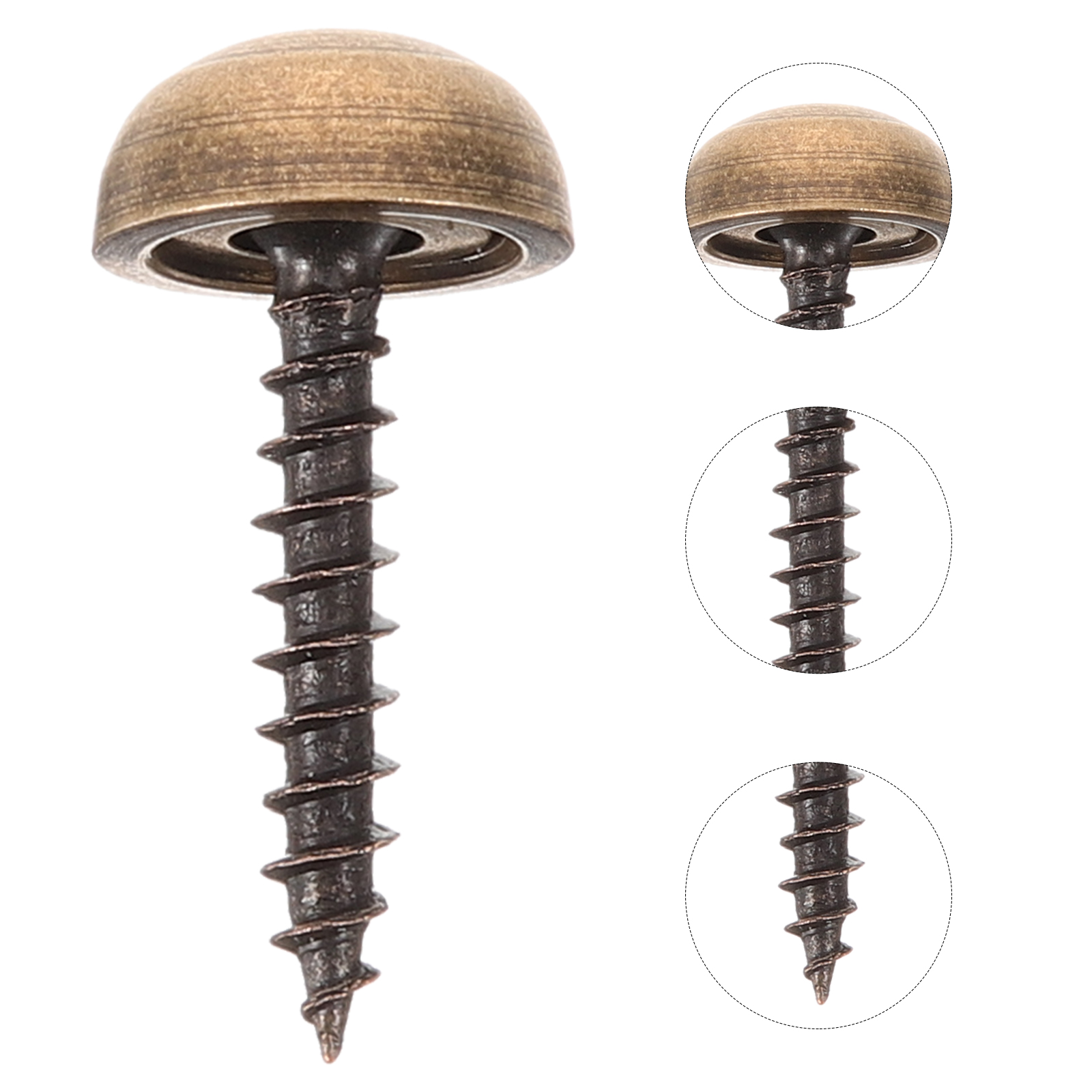 8pcs 13mm Brass Brass Screws C - Furniture Upholstery Hardware avaliação e preço