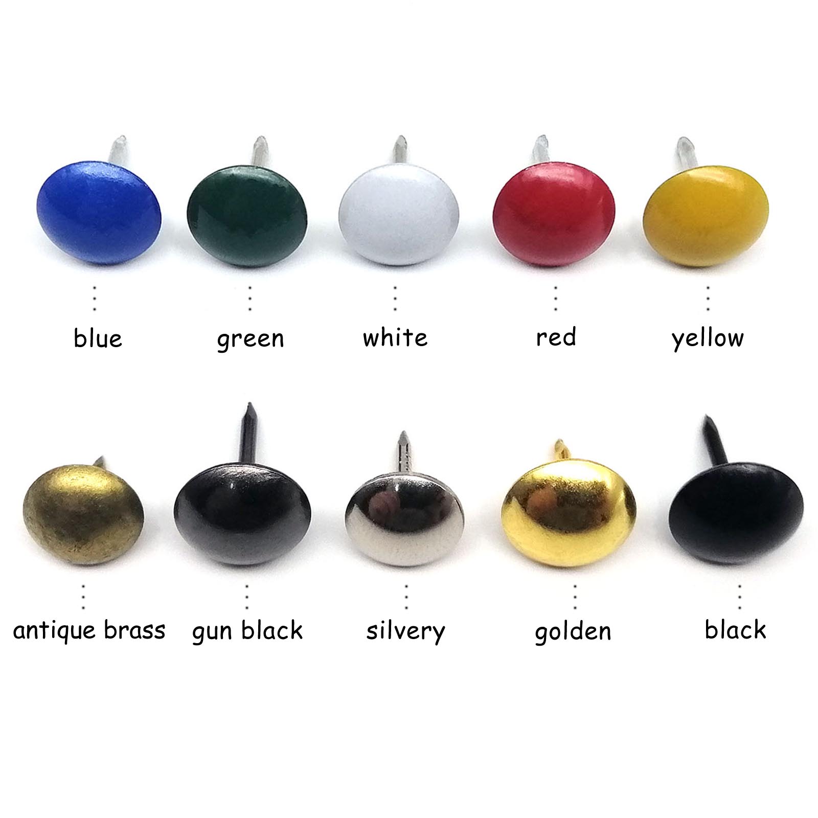 50pcs Colorful Upholstery Nail - Furniture Upholstery Hardware avaliação e preço