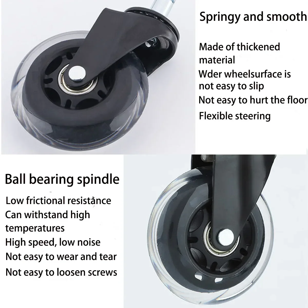 5PCS Office Chair Caster Wheel - Furniture Hardware Replacement avaliação e preço