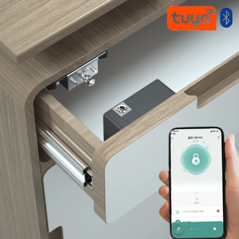 Tuya Smart Cabinet Door Lock K - Furniture Hardware Wood avaliação e preço
