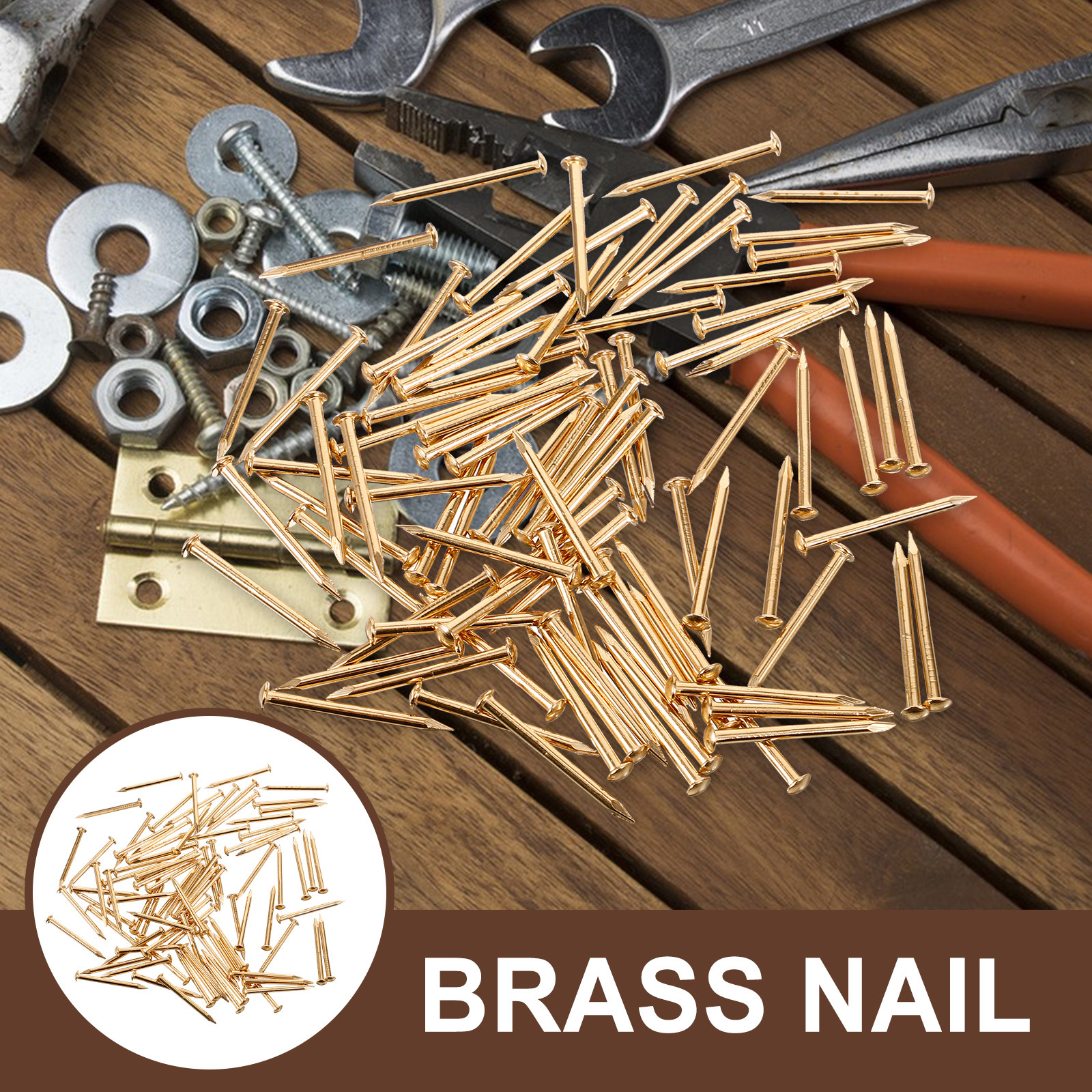 200Pcs 8Mm Brass Furniture Tac - Furniture Upholstery Hardware avaliação e preço