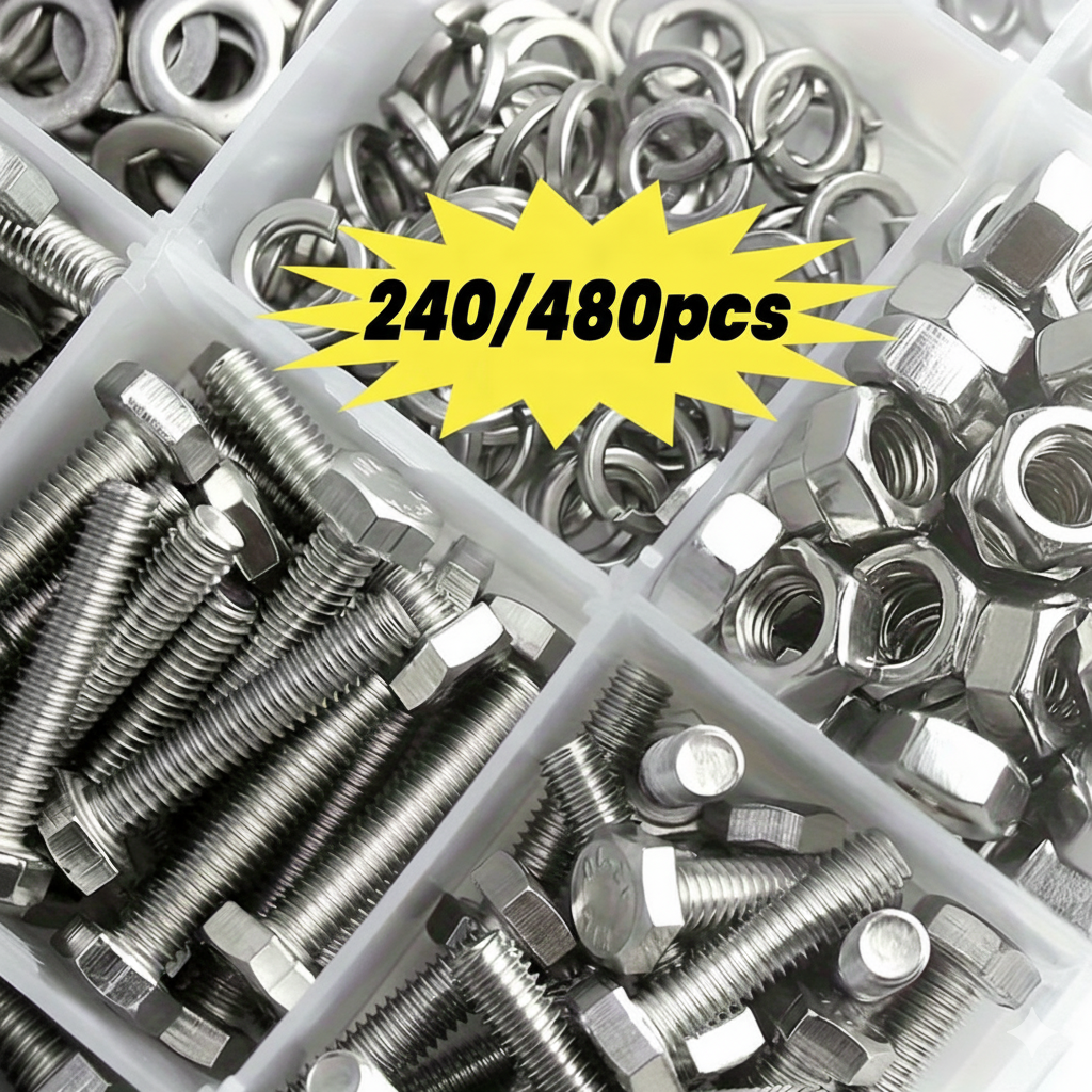 240Pcs Stainless Steel Hex Bol - Furniture Hardware Products avaliação e preço